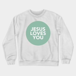 jesus loves you (forrest) Crewneck Sweatshirt